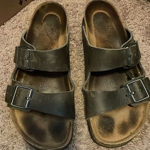 Men's Birkenstock Arizona Oiled Leather Slide